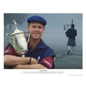   Stewart Unsigned The Bagpiper 19x22 Golf Litho