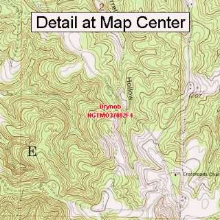  USGS Topographic Quadrangle Map   Drynob, Missouri (Folded 