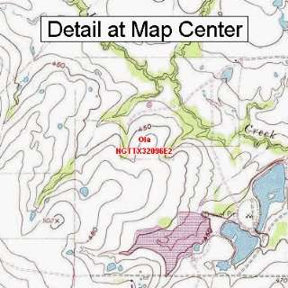  USGS Topographic Quadrangle Map   Ola, Texas (Folded 