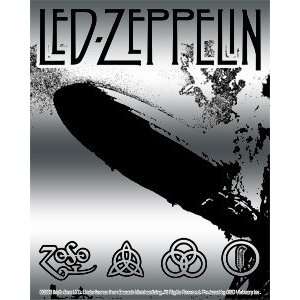  Led Zeppelin Rock Music Band   Blimp & Symbols   Sticker 