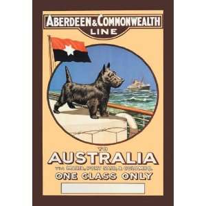   and Commonwealth Cruise Line to Australia 20x30 poster