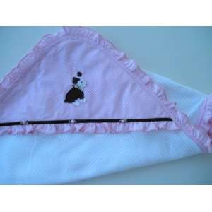  Receiving Blanket   Dog/Pink Baby