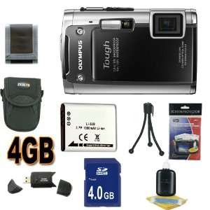  Olympus TG 610 14 MP Digital Camera (Black) (228075) 4GB 
