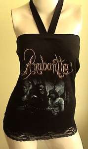 ANABANTHA Gothic Metal DIY Women Tube Top Shirt size S  