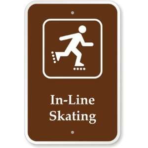  In Line Skating (with Graphic) Engineer Grade Sign, 18 x 