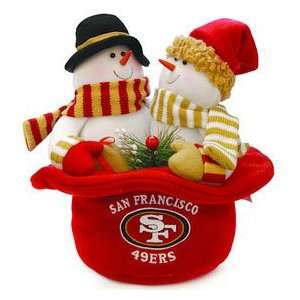  San Francisco 49ers Snowmen Top Hat Show Off Your Holiday 