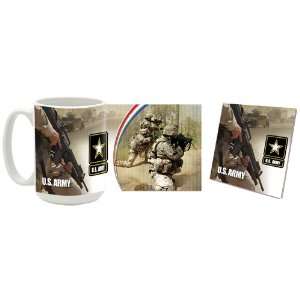  US Army Gun & Soldiers Coffee Mug/Coaster Kitchen 
