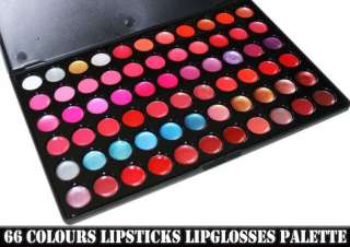 66 Colours LipGlosses Lipsticks Palette Makeup Set Kit  