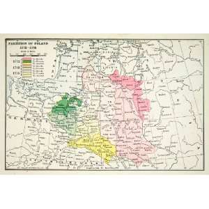  Print Map Partition Poland Russia German Austria Hungary Baltic Sea 