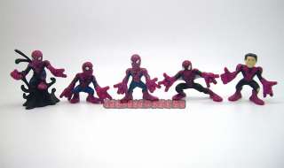 Marvel Comic Super Hero Squad Lot Spiderman Loose Figure Set B  