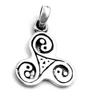 PENDANT TRISKEL AND YIN YANG, SILVER 925, NEW