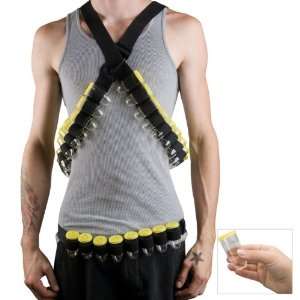  Shot Glass Bandolier with 36 Bullet Shots Glasses 