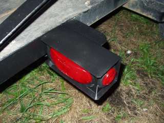 RED LED 6 oval Light Box kit Steel Trailer Truck Camper  