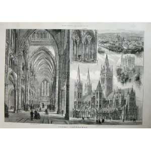  1887 Truro Cathedral Church Altar Architecture Art