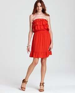 Rebecca Taylor Cherry Red Chelsea Strapless Dress NWT 2  