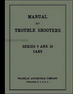 1917 1925 Franklin Troubleshooters Repair Shop Manual Series 9 10 10A 