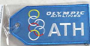 13149 ATH ATHENS OLYMPIC AIRLINES LUGGAGE BAG TAG  