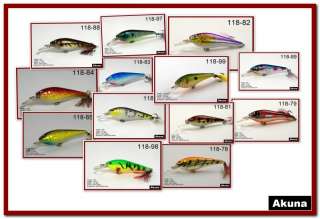   for largemouth bass, walleye, northern pike, stripers, and salmon