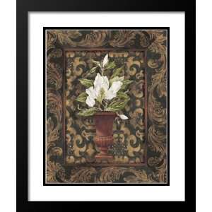   Double Matted Art 25x29 Magnolia In Antique Urn II