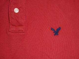   Eagle Outfitters Red Pique Cotton Athletic Fit Mens Polo Shirt New NWT