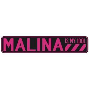   MALINA IS MY IDOL  STREET SIGN