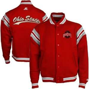  Russell Ohio State Buckeyes Scarlet Varsity Fleece Jacket 