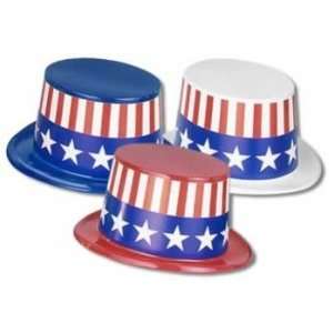  Plastic Toppers w/Patriotic Band