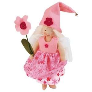  Kathe Kruse Mini Its Me Elf Doll with Beaded Felt Flower 
