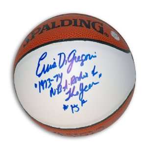  Ernie DiGregorio Mini Basketball Inscribed 1973 74 NBA 