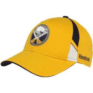  Reebok Buffalo Sabres Gold Pro Shape Adjustable Hat 