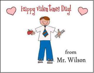 Personalized TEACHER VALENTINES DAY CARDS  
