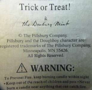 Pillsbury Doughboy Trick or Treat Candleholder by Danbury Mint  