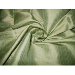  Striped Silk Dupioni   Celery