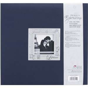   Postbound Album 12X12 Travel   Navy 