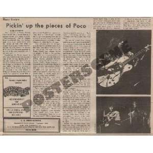  Poco LA Newspaper Concert Review 1970