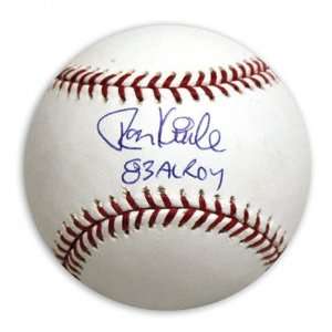 Ron Kittle Autographed Baseball  Details 83 AL ROY Inscription 