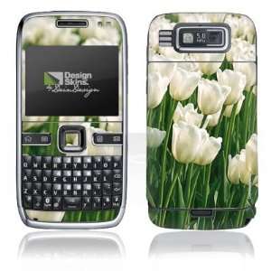  Design Skins for Nokia E72   White Tulip Design Folie 