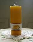 Natural Handmade 100% Beeswax Candle   4.5 pillar