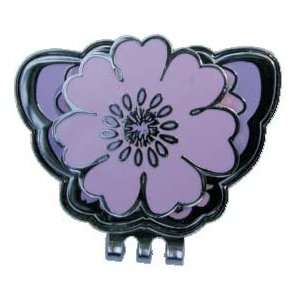  Purple Metallic Butterfly Ball Marker with Magnetic Hat 