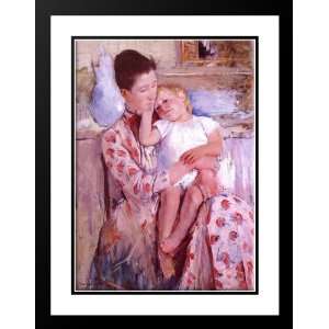 Cassatt, Mary, 19x24 Framed and Double Matted Emmie and Her Child 