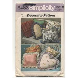   Decorator Pattern Pillow Sewing Pattern # 6483 Arts, Crafts & Sewing