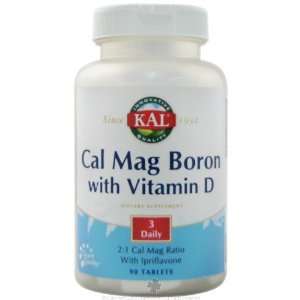  KAL Cal Mag Boron w/Vitamin D 1000/500mg/400iu (90 tablets 