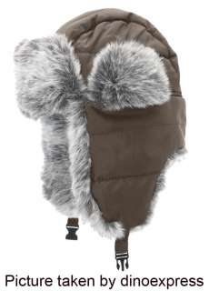   Unisex USHANKA Faux Fur TRAPPER Russian Hunting Hat BROWN osfm  
