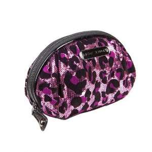  Betsey Johnson Cheetah licious Small Cosmetic Bag Beauty