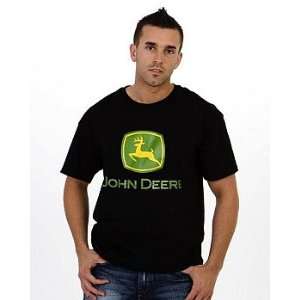  John Deere Black Trademark Logo Tee