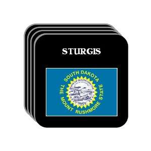  US State Flag   STURGIS, South Dakota (SD) Set of 4 Mini 