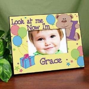   Personalized Birthday Frame   Look at Me, 1,2,3