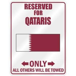 New  Reserved Only For Qatari   Flag Nation  Qatar Parking Sign 