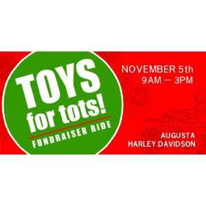  3x6 Vinyl Banner   Toys For Tots Ride 