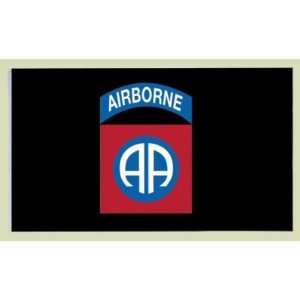  3 x 5 Black 82nd Airborne Flag 